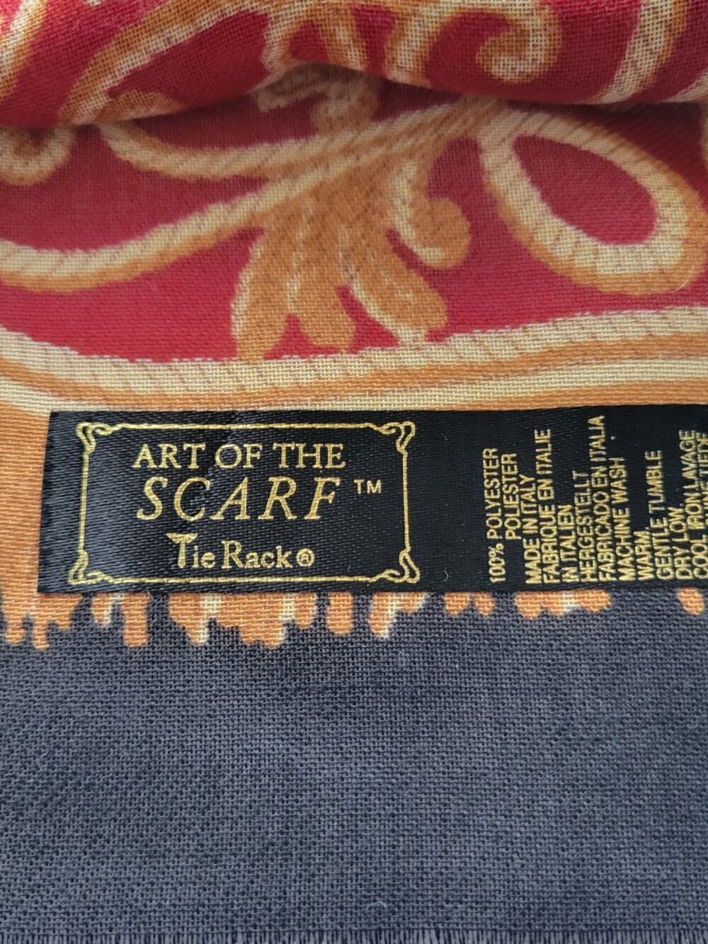 The Art of The Scarf the Rack Equestrian of Italy” 100% Polyester - Picture 4 of 12